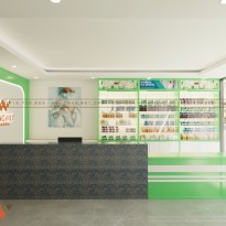 Thiết kế nội thất nhà thuốc chị Nguyệt 42m2 có gì nổi bật?